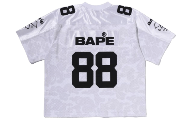 SOLID CAMO MULTI LOGO RELAXED FIT FOOTBALL JERSEY